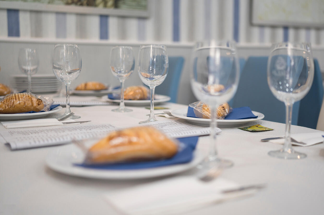 Mesa puesta en El Yate